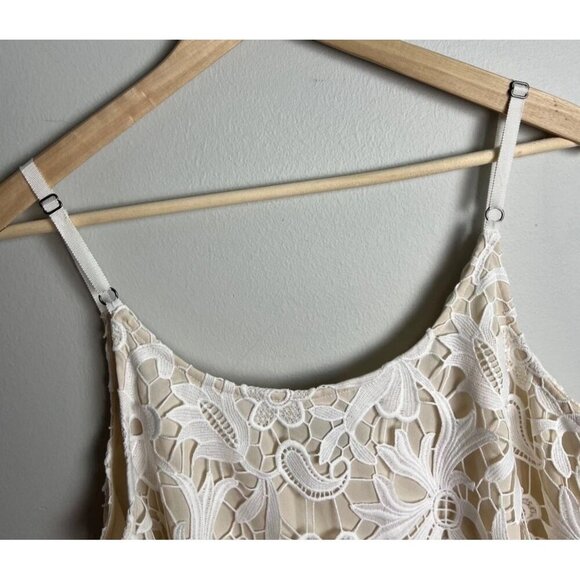 Cabi Lace Overlay Cami Ivory Size Medium Lined Adjustable Style #5254 Women’s - Picture 4 of 8